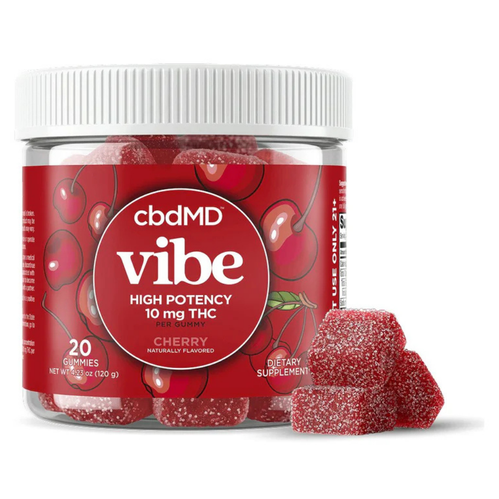 Delta-9 THC Gummies Cherry | cbdMD | 10mg | 20ct – Cannabis Pharmacy
