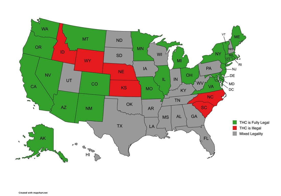 Is THC Legal in My State? – Updated January 1st, 2025
