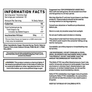 Cannabis Life Green Apple gummies information panel showing 50mg Delta-8 THC per gummy, ingredients, and warnings.