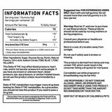 Cannabis Life Green Apple gummies information panel showing 50mg Delta-8 THC per gummy, ingredients, and warnings.