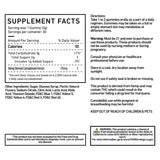 Green Roads Extra Strength Relax Berries supplement facts panel showing serving size, ingredients, directions, and warnings.