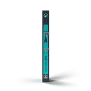 Side of Cannabis Life Northern Lights vape box with a device illustration labeling the ceramic coil, preheat, and USB-C charger.