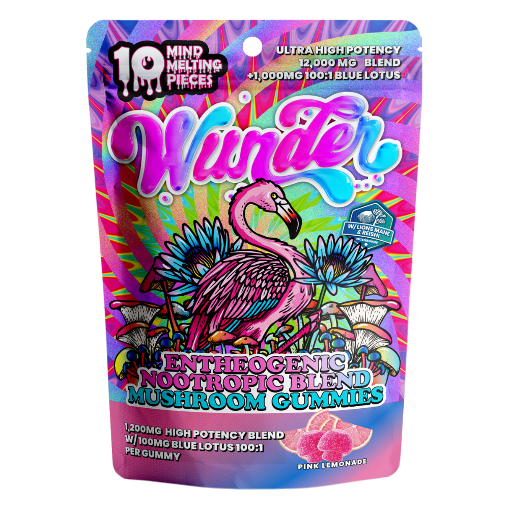 Pink Lemonade Mushroom Gummies with Blue Lotus 10ct