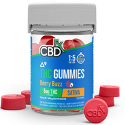 CBDfx Delta-9 THC Gummies Berry Buzz 5mg THC + 25mg CBD 20ct