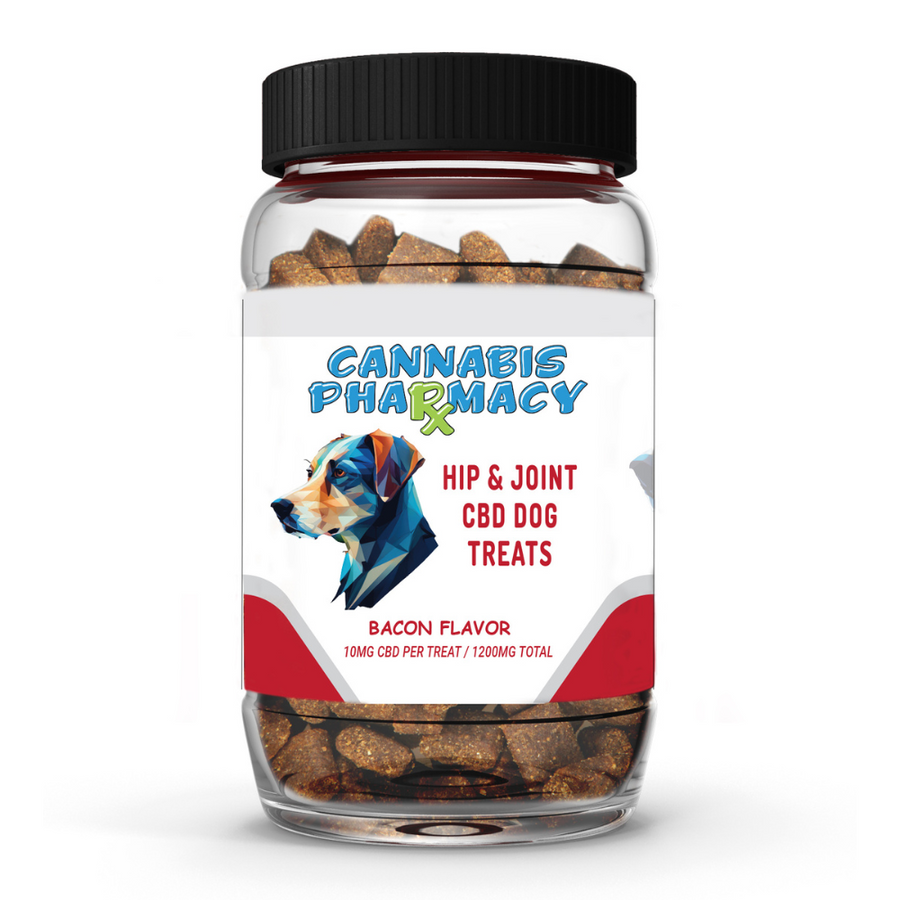 Cannabis Pharmacy Hip & Joint CBD Dog Treats – 1200mg – 120ct – Chews