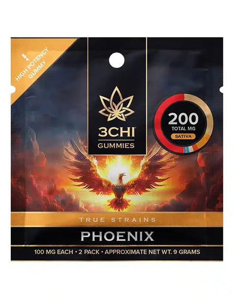 3CHI | True Strains High Potency Gummies Phoenix Sativa | 200mg - 2ct