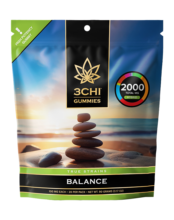 3CHI | True Strains High Potency Gummies Balance | 2000mg – 20ct – Gummy