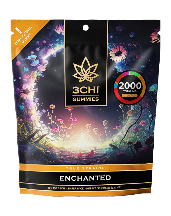 3CHI | True Strains High Potency Gummies Enchanted | 2000mg – 20ct – Gummy