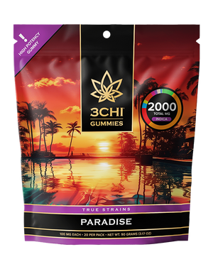 3CHI | True Strains High Potency Gummies Paraidise | 2000mg – 20ct – Gummy Paradise