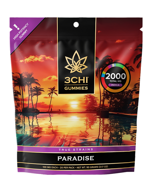 3CHI | True Strains High Potency Gummies Paraidise | 2000mg – 20ct – Gummy Paradise