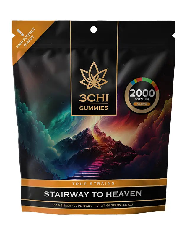 3CHI | True Strains High Potency Gummies Stairway to Heaven | 2000mg – 20ct – Gummy Stairwaytoheaven 633X800