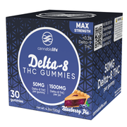 Cannabis Life Delta-8 THC Gummies 50mg - 30ct Blueberry Pie