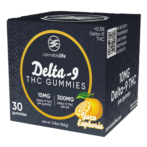 Cannabis Life | Delta-9 THC Gummies - Yuzu Euphoria | 10mg - 30ct