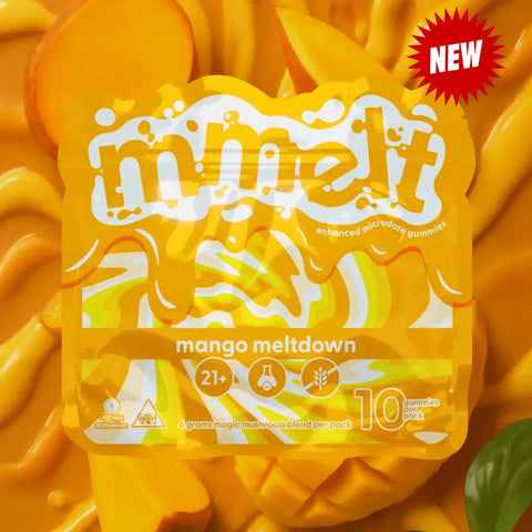 Mmelts | Mango Meltdown Mushroom Gummies | 10ct
