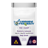 Cannabis Pharmacy | Deep Dream Sleep Gummies | 10mg CBN +10mg D9 +1mg THCP – Blueberry Lemonade – 2ct – front view
