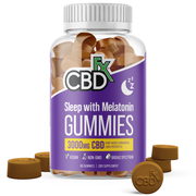 CBDfx CBD & Melatonin Gummies - 60ct 3000mg