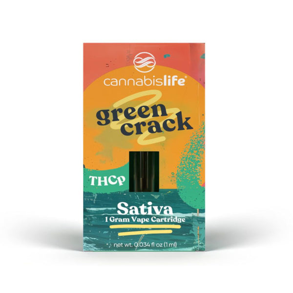 Cannabis Life | Green Crack THCP Vape Cart | Sativa – 1g