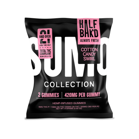 Half Bak'd | Forbidden Punch Sumo Gummies | High Potency - 420mg - 2ct Sample Pack