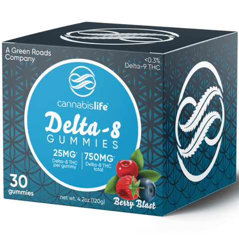 Cannabis Life | Delta-8 THC Gummies - Berry Blast | 25mg - 30ct