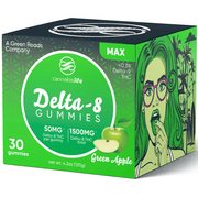 Cannabis Life Delta-8 THC Gummies 50mg - 30ct Green Apple