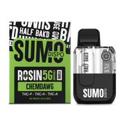 Half Bak'd | Rosin Blend Sumo THC Vape - Chemdawg | 5G - Indica Disposable