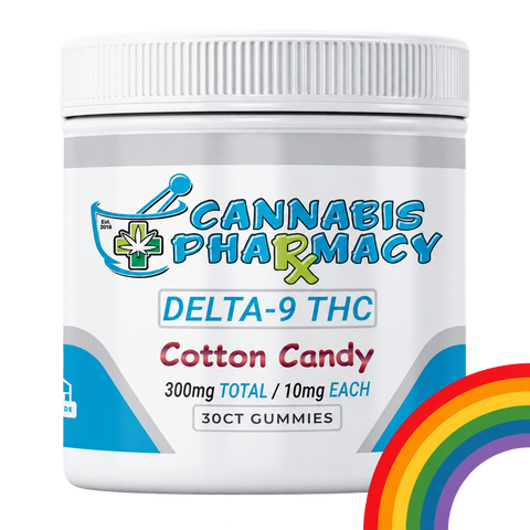 Cannabis Pharmacy Delta-9 THC Gummies | 10mg - Cotton Candy - 30ct