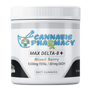 Heavyweight Delta8 Max 250mg D8 + 50mg CBD + 1mg THCP - 30ct Mixed Berry