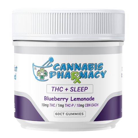 Cannabis Pharmacy | Deep Dream Sleep Gummies | 10mg CBN +10mg D9 +1mg THCP - Blueberry Lemonade - 60ct