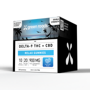 Green Roads Delta-9 THC Gummies 10mg THC + 20mg CBD - 30ct Electric Blue