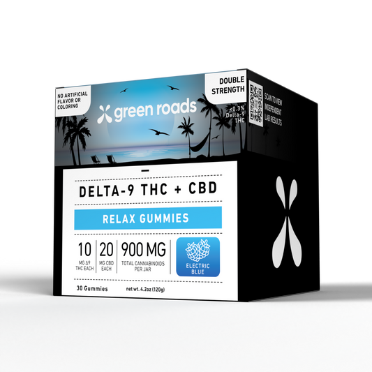 Delta-9 THC Gummies Electric Blue