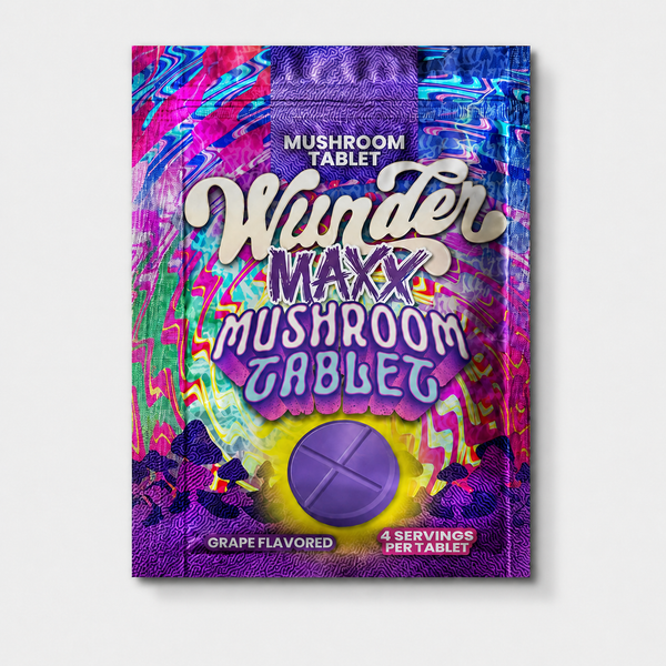 Wunder | Mushroom Tablets – Grape | Maxx Tablets -14,000mg – 1ct