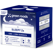 Green Roads Sleepy Z's Sleep Gummies 25mg 30 Count