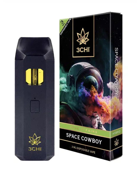 3CHI | True Strains Space Cowboy THC Vape | Hybrid - 3g Disposable Vape
