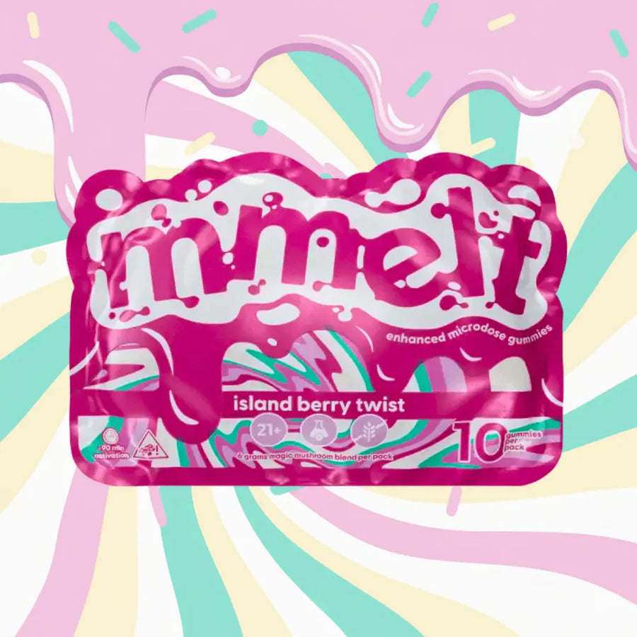 Mmelts | Island Berry Twist Mushroom Gummies | 10ct