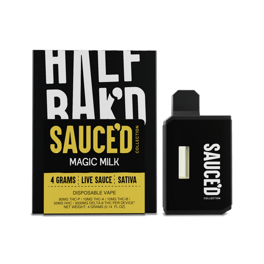 Half Bak'd Magic Milk THC-P 4G Disposable - Front