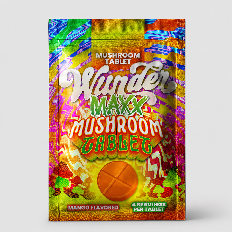 Wunder | Mushroom Tablets – Mango | Maxx Tablets -14,000mg – 1ct