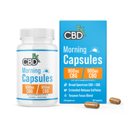 CBDfx CBD Capsules Morning 900mg CBD + 900mg CBG - 60ct Morning
