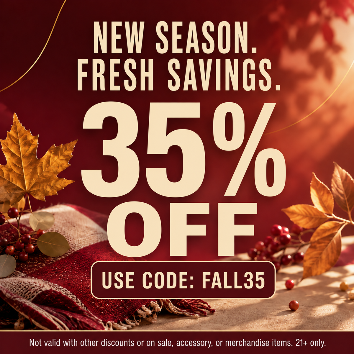 35% off sale