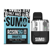Smartiez THC Vape Pen – Half Bak’d 5G Rosin Disposable (Front View)