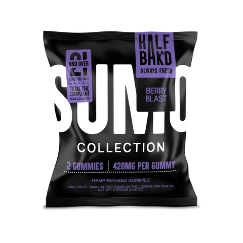 Half Bak'd | Berry Blast Sumo Gummies | High Potency - 420mg - 2ct Sample Pack