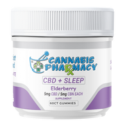 Sleep Light Gummies 5mg CBN + 5mg CBD + 2.5mg Melatonin Elderberry 60ct