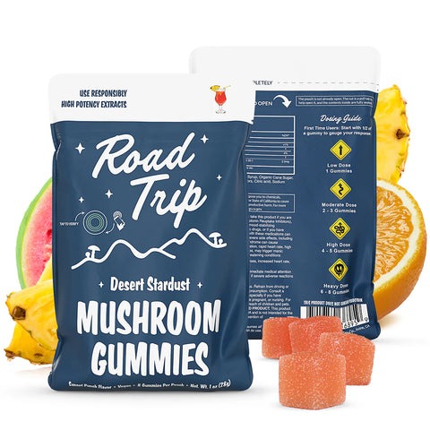Road Trip | Sunset Punch Mushroom Gummies  | Desert Stardust - High Potency Extract - 8ct