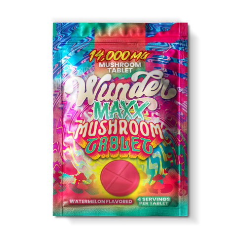Wunder | Mushroom Tablets - Watermelon | Maxx Tablets -14,000mg - 1ct