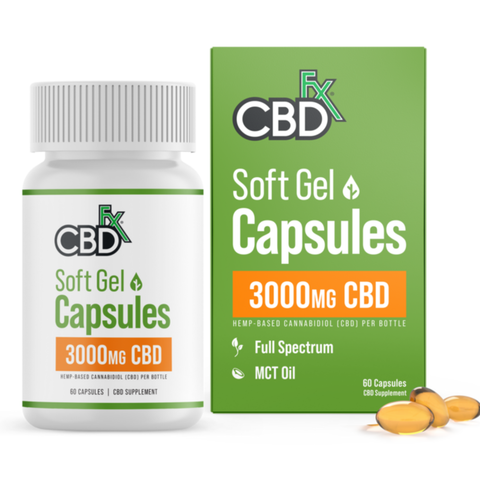 CBDfx | CBD Capsules Full Spectrum | 3000mg CBD - 60ct