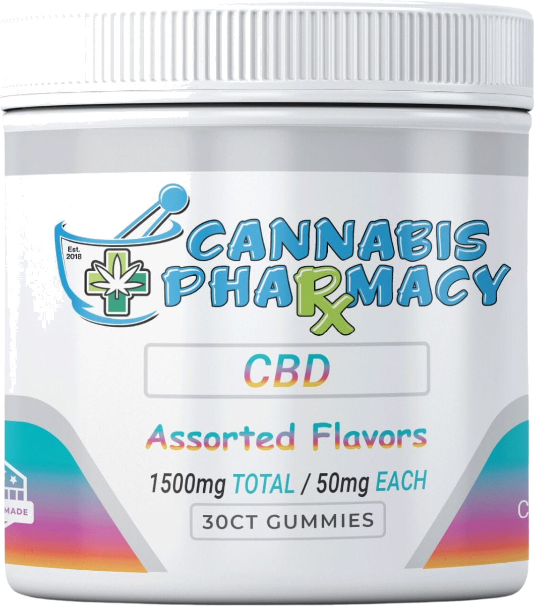 CBD Gummies 50mg Assorted Flavor - 30ct Assorted Flavor