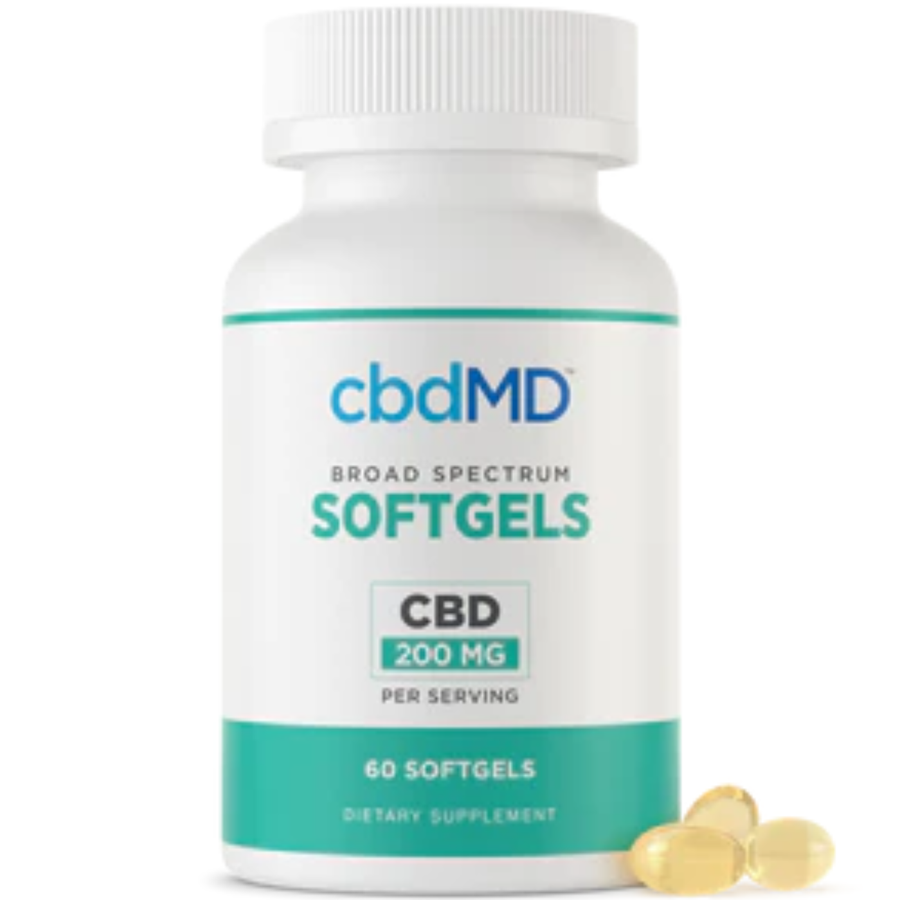 cbdMD | CBD Capsules | 6000mg – 60 Count – front view