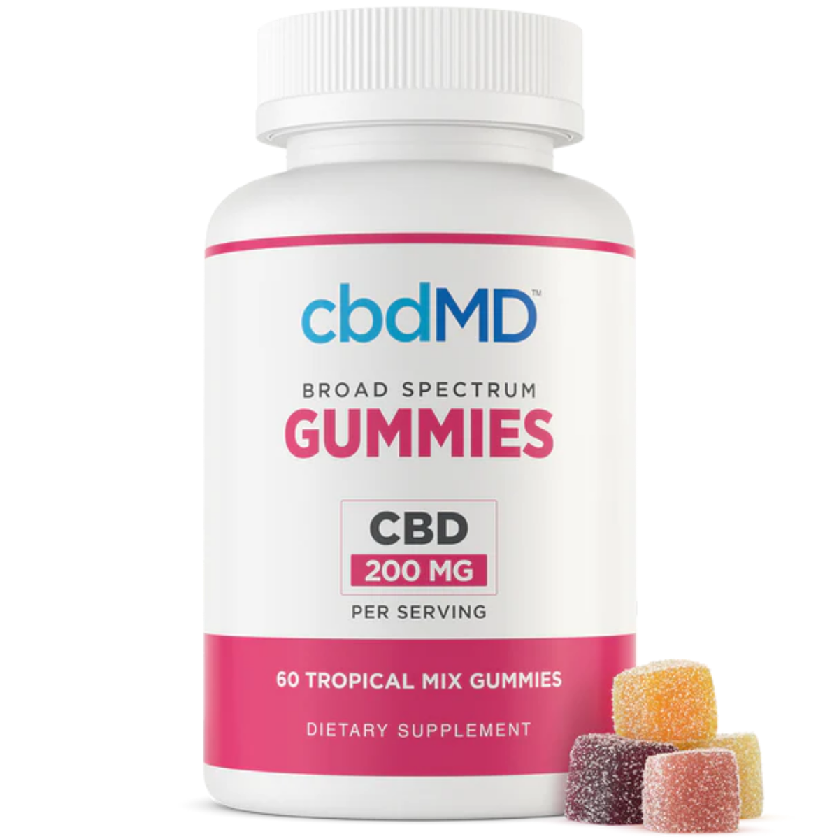 cbdMD CBD Gummies Tropical Mix 6000mg - 60ct 60 Count