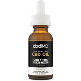 CBDMD CBD Tincture - Full Spectrum 3000mg bottle with white topper on a white background.