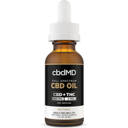 cbdMD Full Spectrum CBD Tincture Natural Flavor - 30mL 3000mg