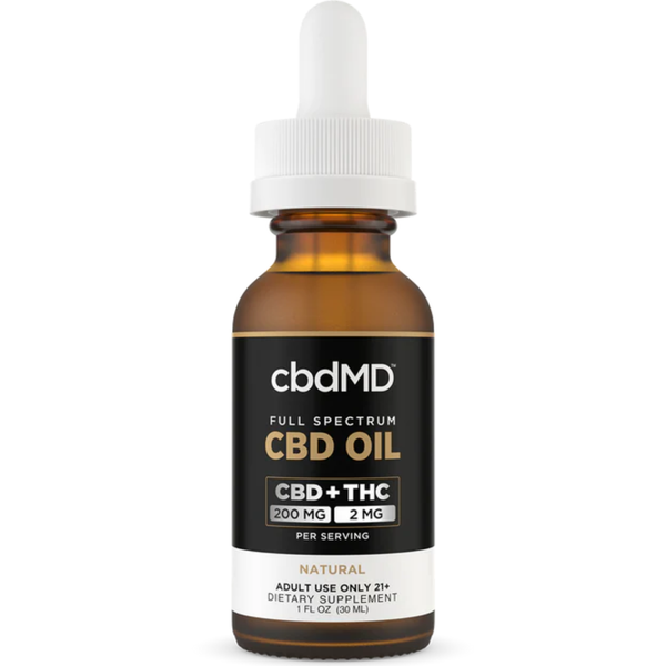 CBD Tincture - Full Spectrum 6000mg Set in a white background with a brown bottle